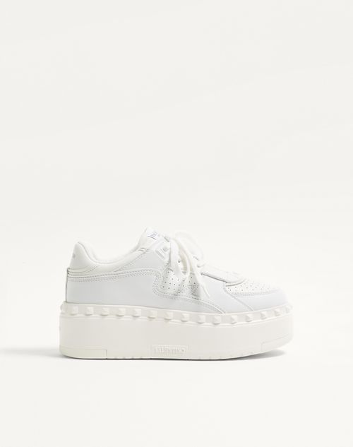 Valentino Garavani - Freedots Xl Calfskin Sneaker - White - Woman - Sneakers