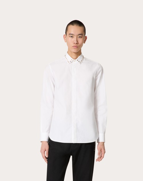 VALENTINO - Long Sleeved Cotton Shirt