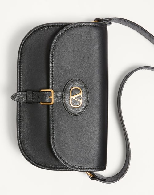 Valentino Garavani - Valentino Garavani Antibes Small Shoulder Bag In Calfskin - Black - Man - Shoulder Bags