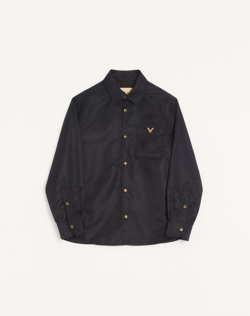 Veste Chemise Nylon VGold Noir — Valentino