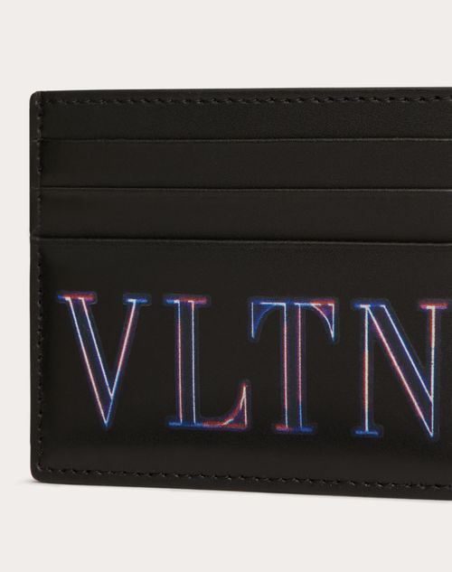 Valentino Garavani - Neon Vltn Cardholder - Black/multicolor - Man - Man Bags & Accessories Sale
