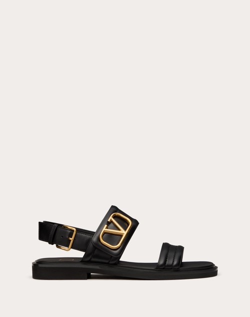 Valentino Garavani VLogo jacquard sandals - Black