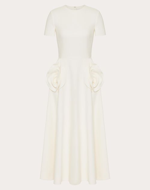 Valentino - Vestido Midi De Crepe Couture - Marfil - Mujer - Vestidos