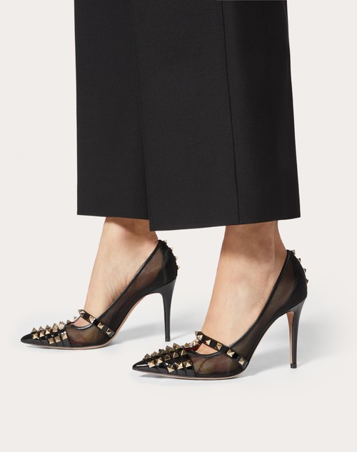 valentino rockstud 100 patent pump