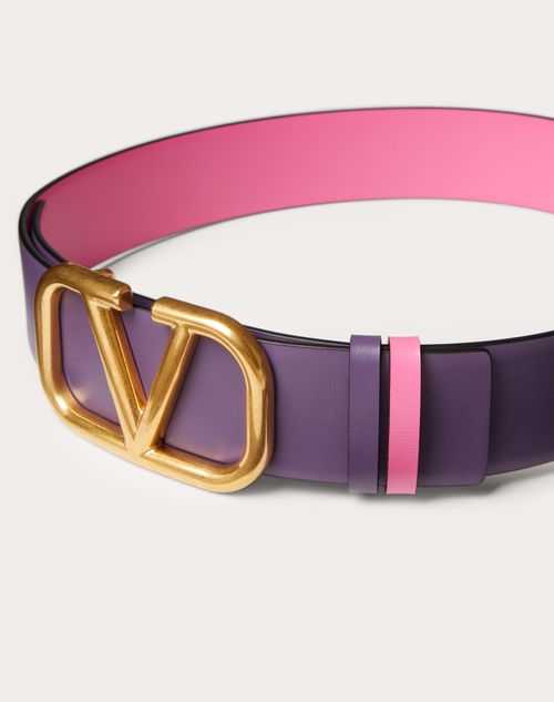 Reversible Vlogo Signature Belt In Glossy Calfskin 40 Mm for Woman 
