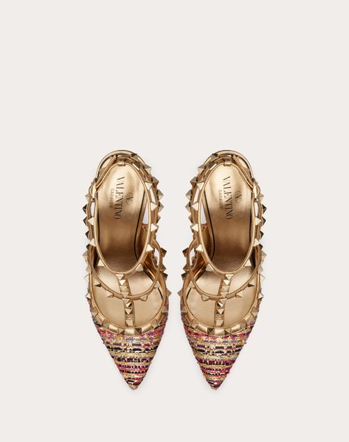 Valentino rockstud hotsell gold shoes