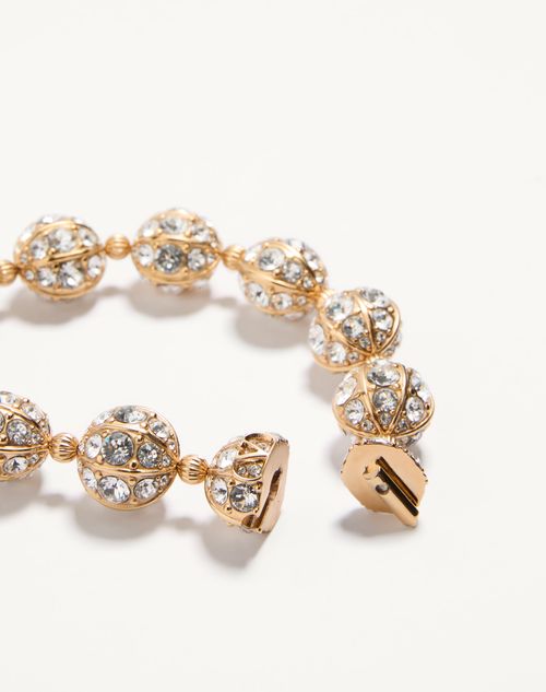 Valentino Garavani - Poetique Des Gouttes Necklace In Metal And Swarovski® Crystals - Gold/crystal - Woman - Fashion Jewelry