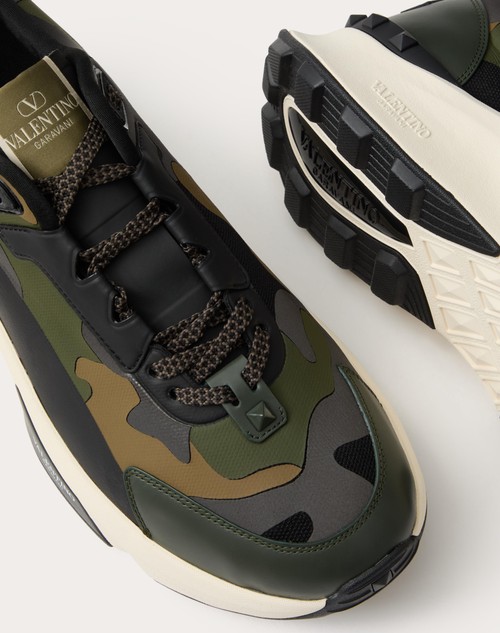 basket valentino homme camouflage