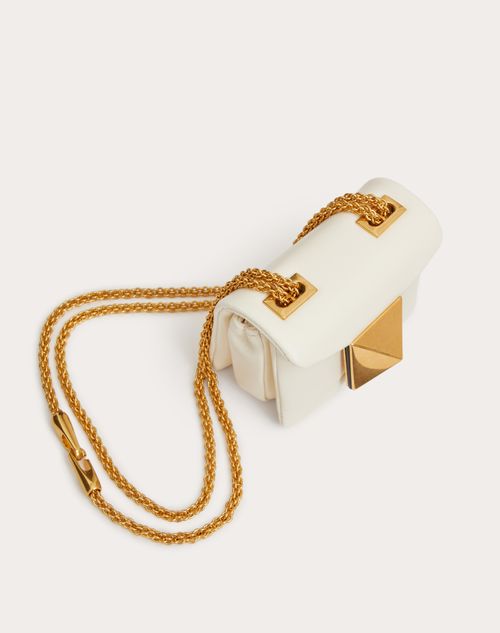 One Stud Nappa Bag With Chain for Woman in Ivory