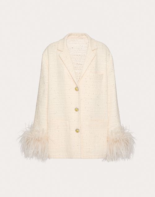 Valentino - Delicate Tweed Jacket - Natural - Woman - Gifts For Her