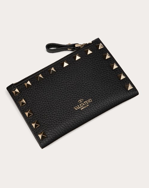 VALENTINO GARAVANI - Vltn Leather Zipper Card Holder