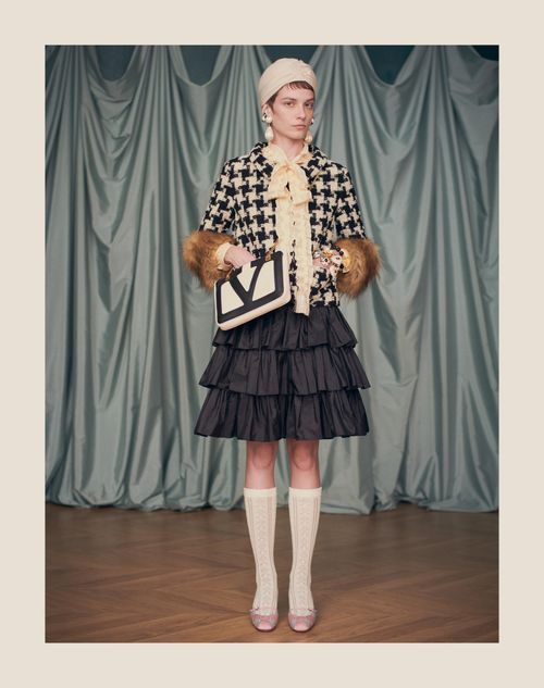 ボウワウ クリスタル モアレファブリック パンプス 45mm for  