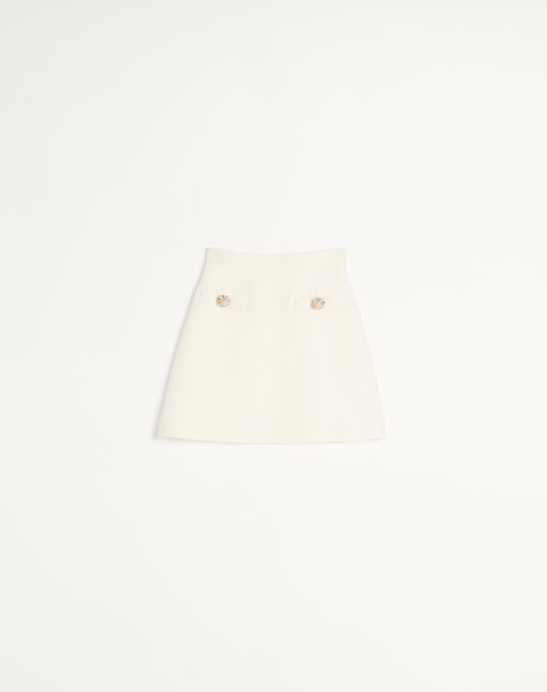 Valentino - Crepe Couture Skirt - Ivory - Woman - Skirts