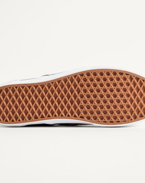 Valentino Garavani - Valentino Garavani Und Vans Slip-on-sneaker Aus Stoff Mit Vlogo-schachbrettmuster - Rouge Pur/schwarz - Mann - Sneaker