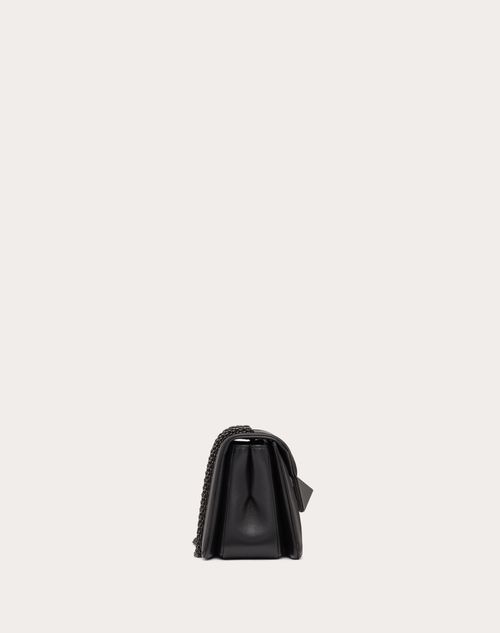 Valentino Garavani Outlet: One Stud Mini bag in quilted nappa leather -  Black