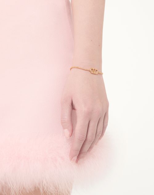 Valentino Garavani - Bracciale Vlogo Signature In Metallo - Oro - Donna - Accessori