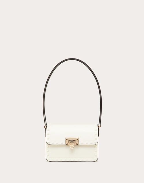 Valentino Garavani - Small Rockstud23 Smooth Calfskin Shoulder Bag - Ivory - Woman - Woman Bags & Accessories Sale