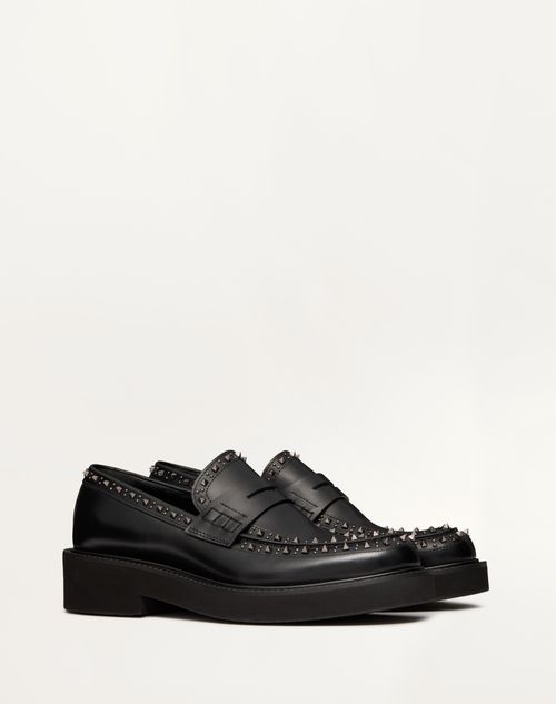 Valentino Garavani - Mocasines Valentino Garavani Gentleglam De Cuero De Becerro - Negro - Hombre - Loafers & Oxford