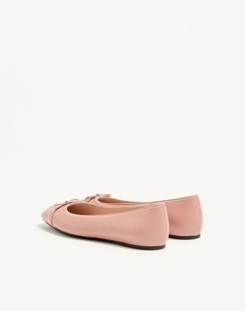 Valentino Garavani - Vlogo Signature Ballerina In Nappa 05mm - Phard - Woman - Ballerinas