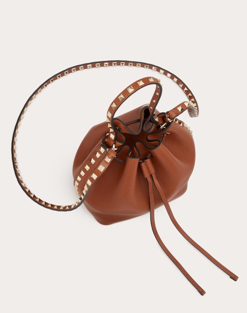 VALENTINO GARAVANI - Rockstud Leather Bucket Bag