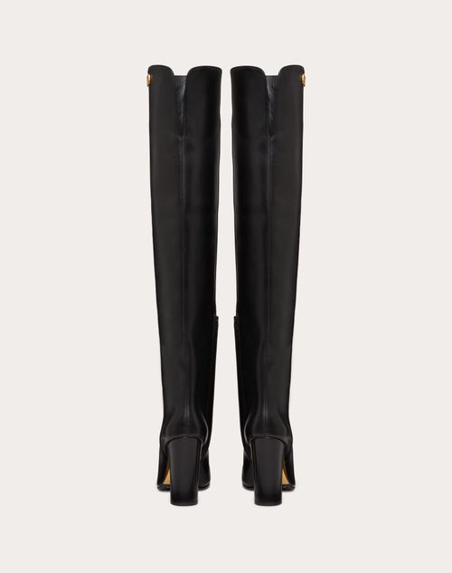 VALENTINO GARAVANI GOLDEN WALK OVER-THE-KNEE CALFSKIN BOOT 95MM