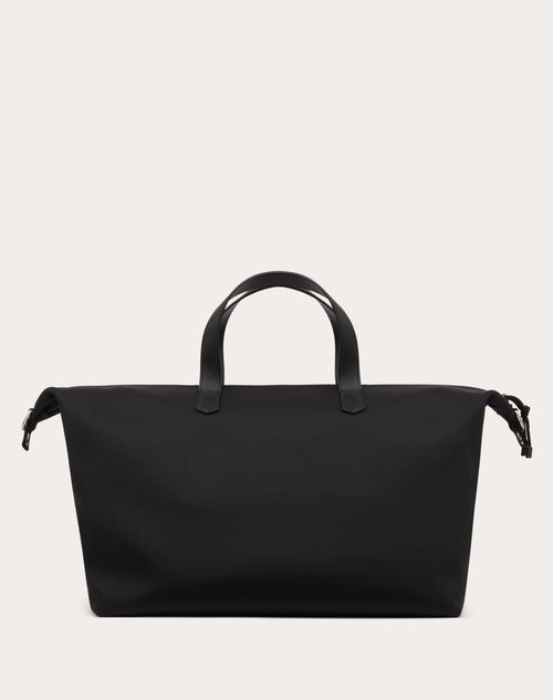 Luxury bag - Small black nylon Valentino bag for men