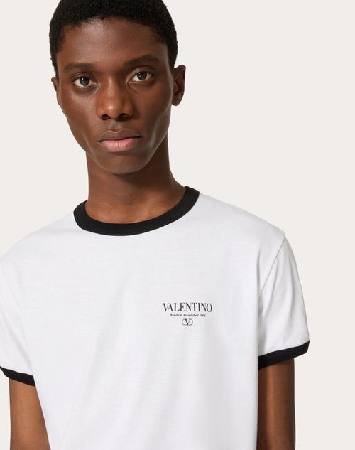 VALENTINO PRINT COTTON T SHIRT