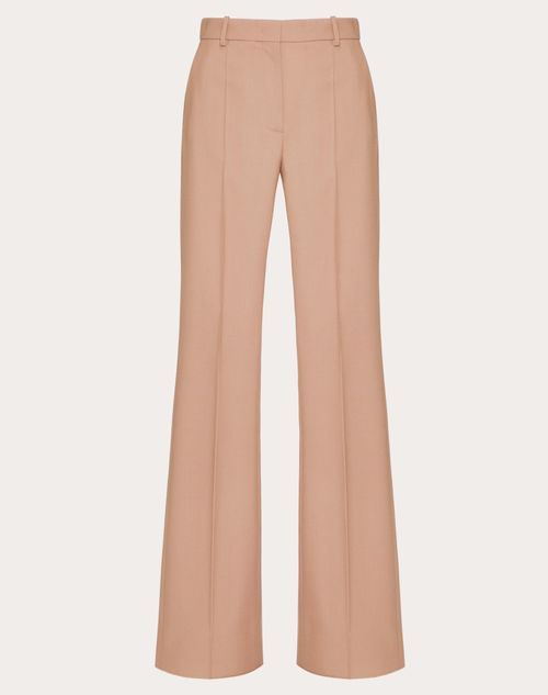 Valentino - Dry Tailoring Wool Trousers - Light Camel - Woman - Trousers And Shorts