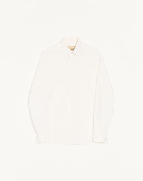 Valentino - コットンポプリン シャツ - ホワイト - メンズ - シャツ