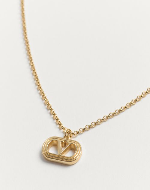 Valentino Garavani - Ovalette Metal Necklace - Gold - Woman - Jewellery