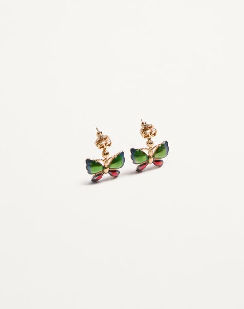 Valentino Garavani - Vouloirvoler Metal And Enamel Earrings - Gold/multicolour - Woman - Jewellery