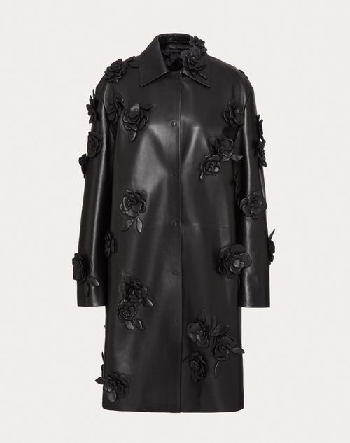 EMBROIDERED NAPPA COAT