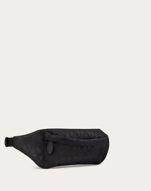 Valentino Garavani - Black Iconographe Nylon Belt Bag - Black - Man - Belt Bags
