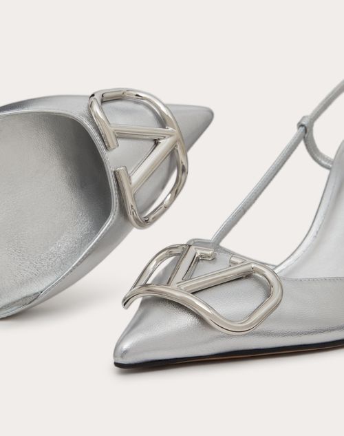 Valentino hotsell silver pumps