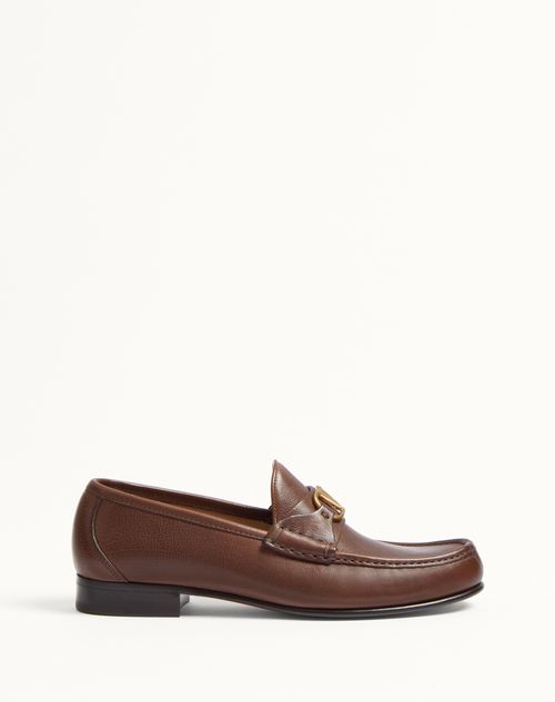 Valentino Garavani - Vlogo Signature Buffalo Loafer - Brown - Man - New Arrivals