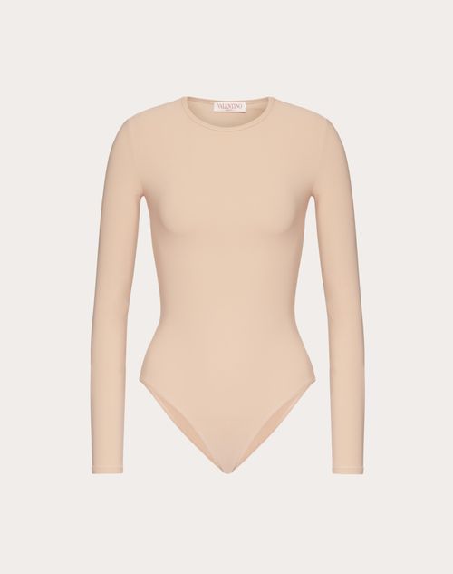 Valentino - Jersey Bodysuit - Sand - Woman - Tshirts And Sweatshirts