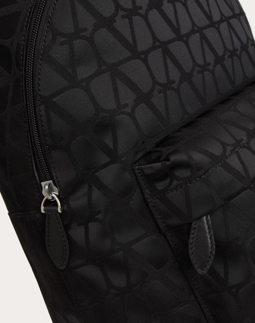 Valentino Garavani Toile Iconographe backpack - Black