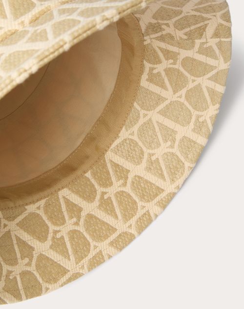 Valentino Garavani - Toile Iconographe Raffia Bucket Hat - Natural/ivory - Woman - Woman View All