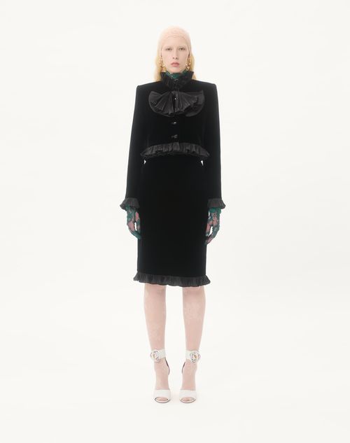 新品　REDVALENTINO ネイビースカート　40 ギャザーフレアスカート（マキシ・ロングスカート） | ZAMPA