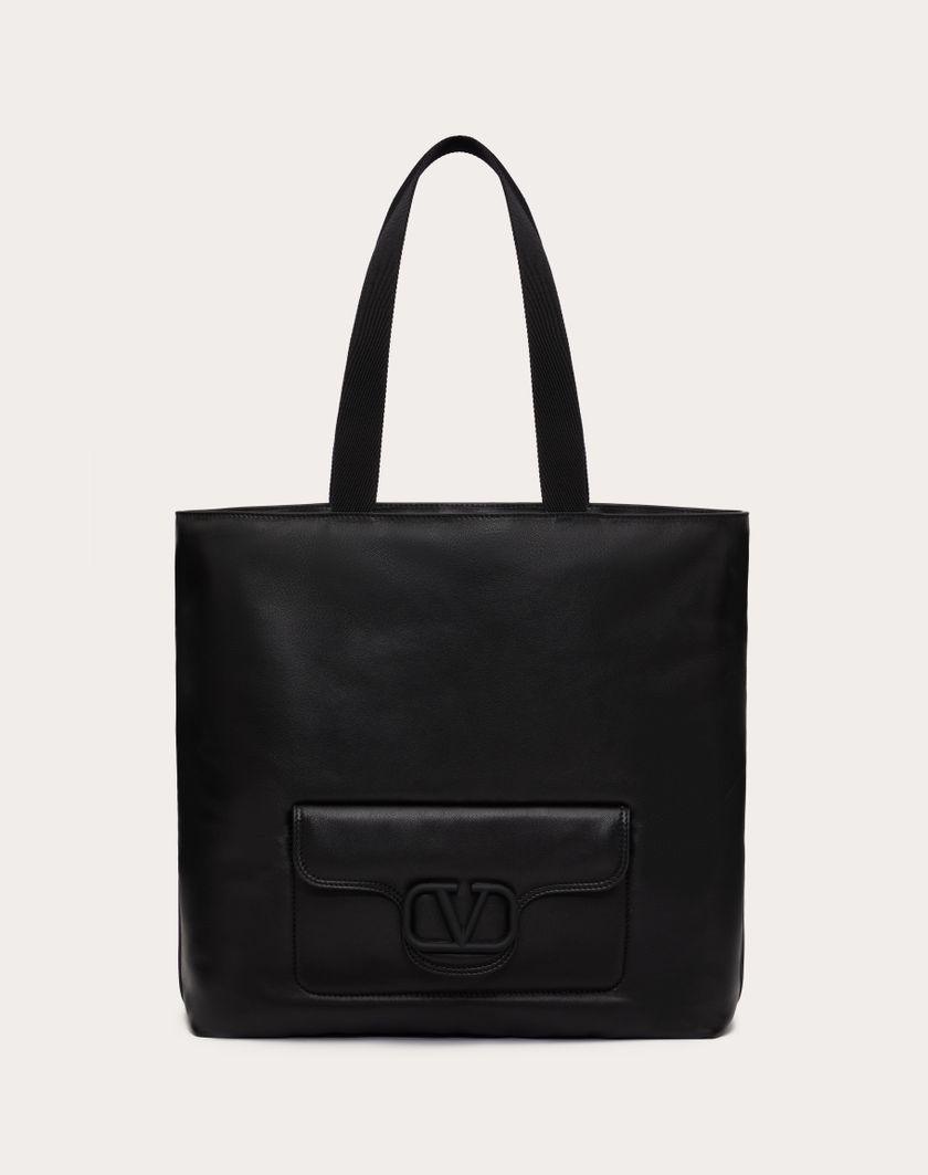 Valentino Handbags Borsa Shopping Valentino Garavani Noir In Nappa per Uomo in Nero | Valentino IT