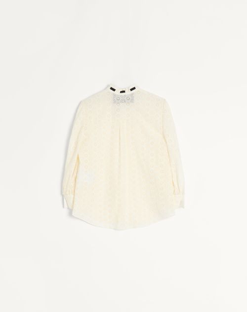Valentino - Daisy Sangallo Polka Dot Shirt - Ivory - Woman - Shirts And Tops