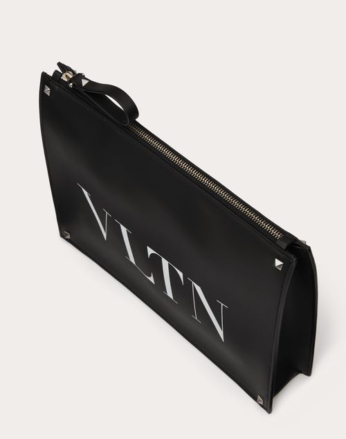 VLTN Leather Clutch