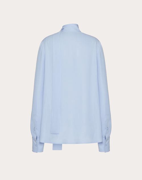 Valentino - Georgette Blouse - Iris Liliac - Woman - Shirts And Tops