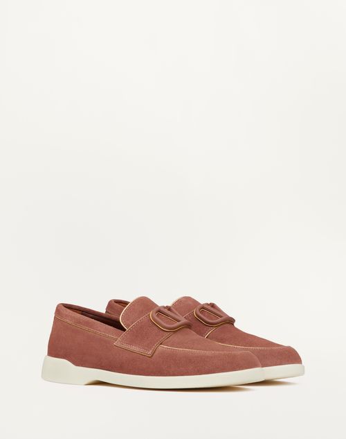 Valentino Garavani - Leisure Flows Split Leather Loafer - Brown - Woman - Loafers & Oxford