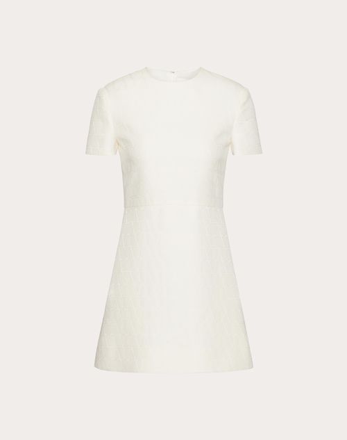 Valentino - Toile Iconographe Short Dress In Crepe Couture - Ivory - Woman - Gifts For Her
