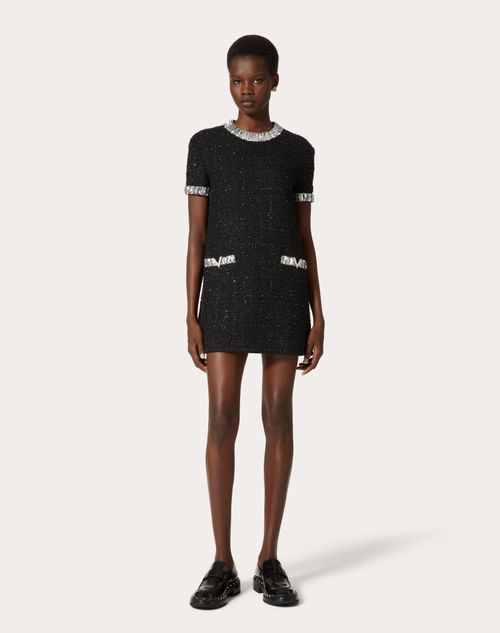 chanel black mini dress small