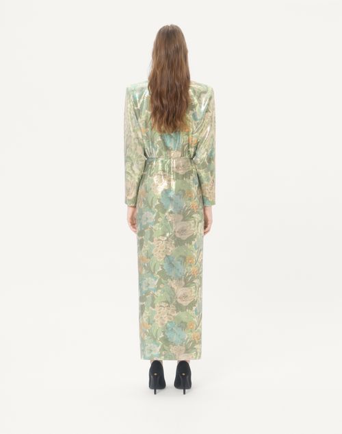 Valentino - Lurex-kleid Mit Après L'hiver Sanderson Dégradé-print - Multicolor - Frau - Kleider