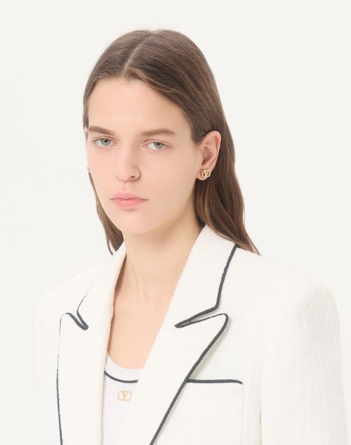 Valentino Garavani - Vlogo Signature Metal Earrings - Gold - Woman - Jewelry