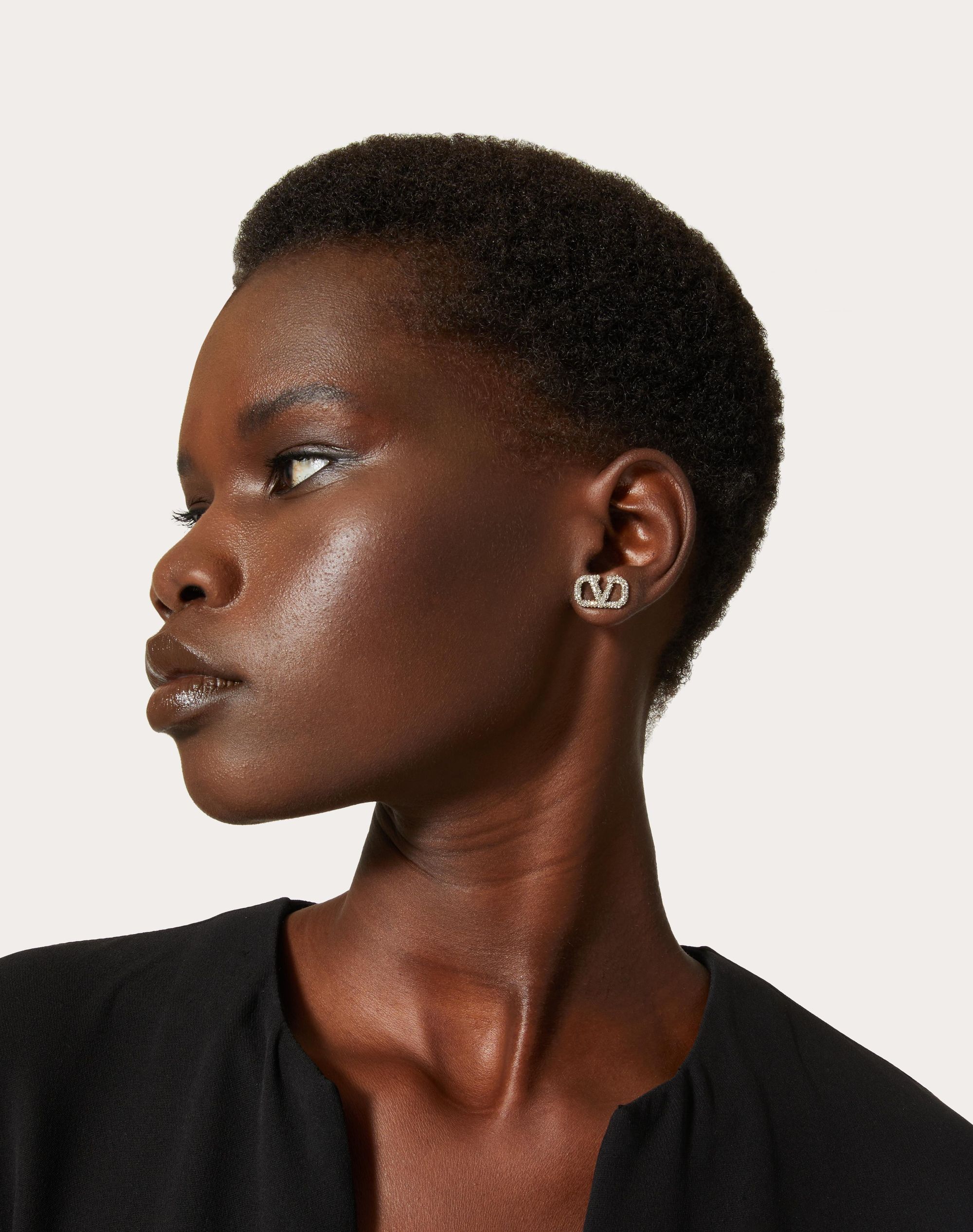 VALENTINO ピアス シグネチャー スワロフスキー