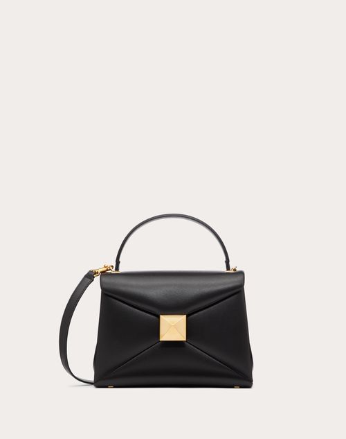 Bolso De Mano Stud Pequeño Cuero Napa para en Negro Valentino CO